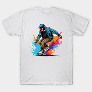 Skateboard Watercolor T-Shirt